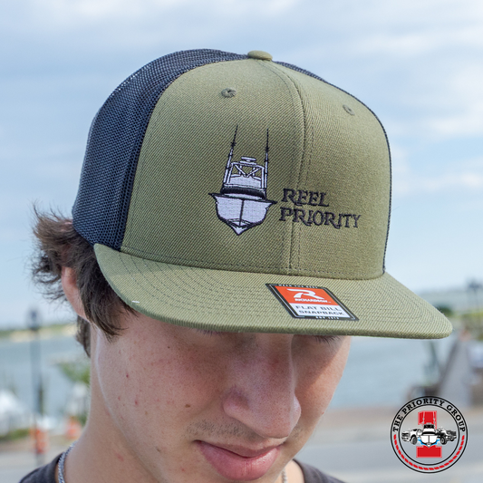 Reel Priority Logo Flat Bill Hat
