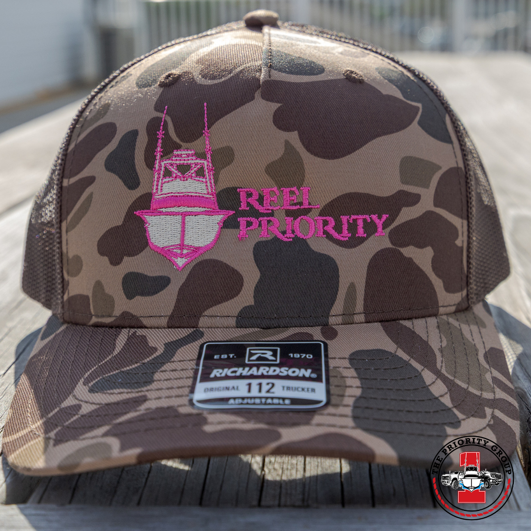 Reel Priority Logo Camo Hat