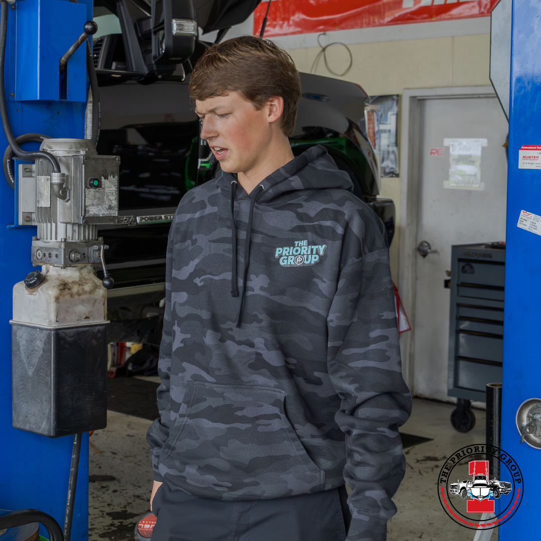 The Priority Group Camo Logo Hoodie