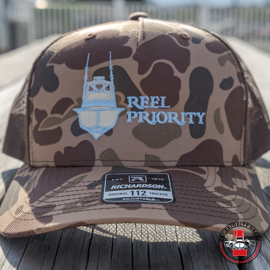 Reel Priority Logo Camo Hat