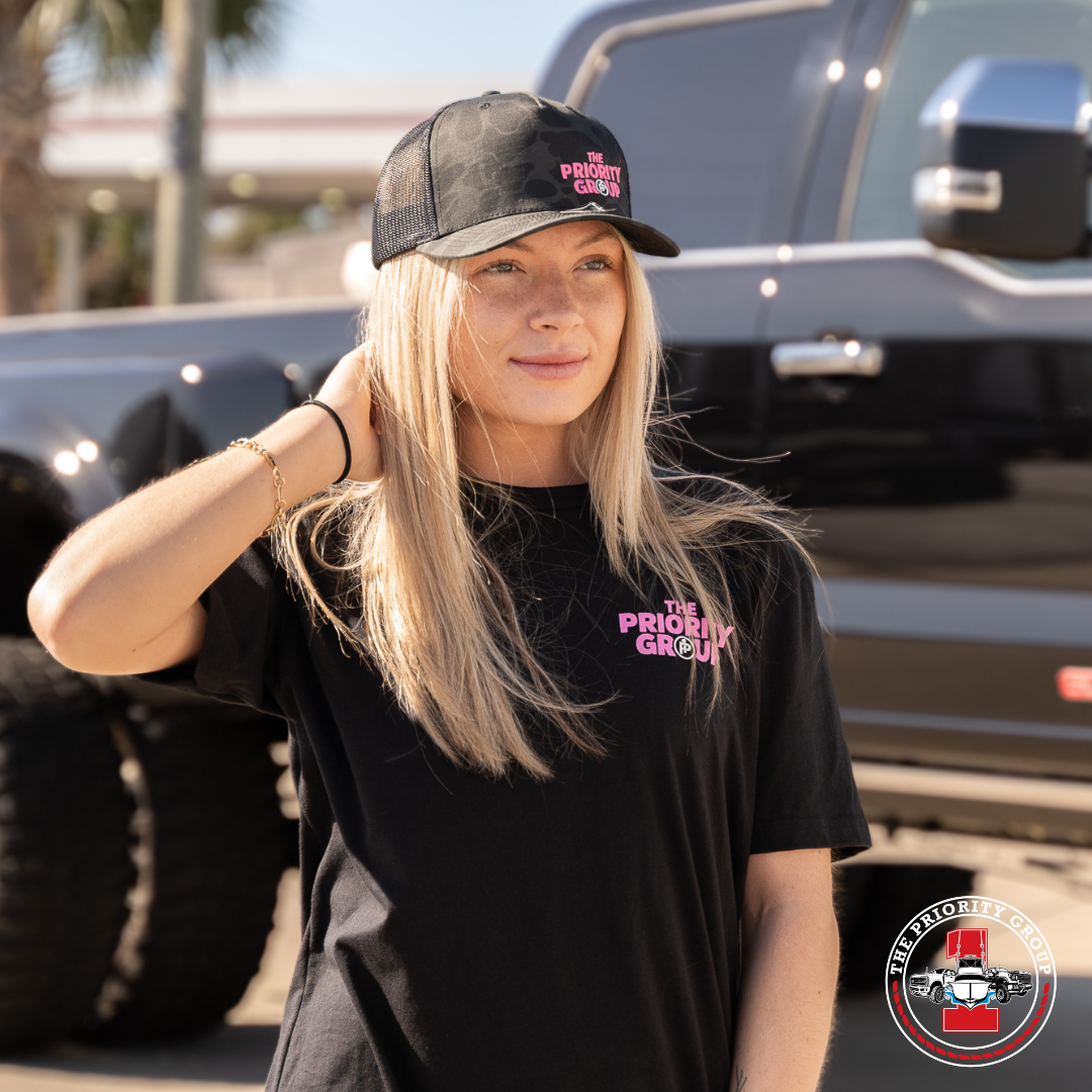 Priority Group Black Camo Hat